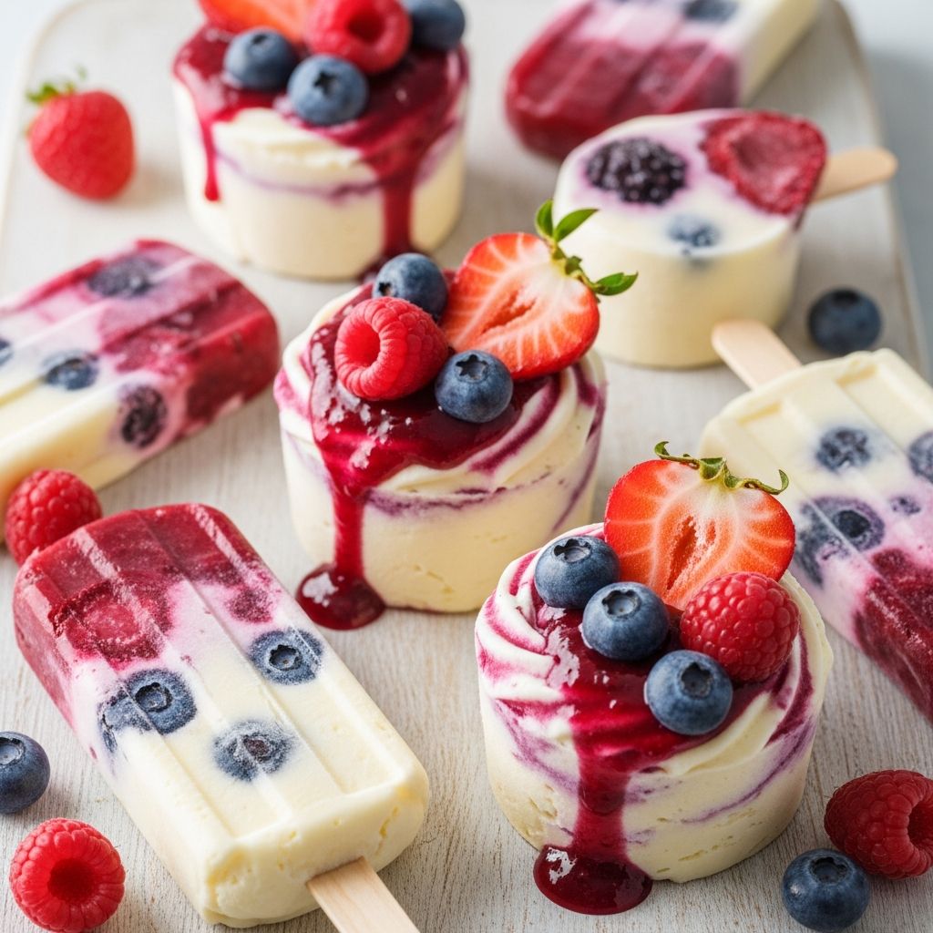 Berry Vanilla Frozen Treats: 5-Step Popsicle Recipe Discover refreshing homemade berry vanilla popsicles with creamy bases and fresh fruits for guilt-free summer indulgence.
