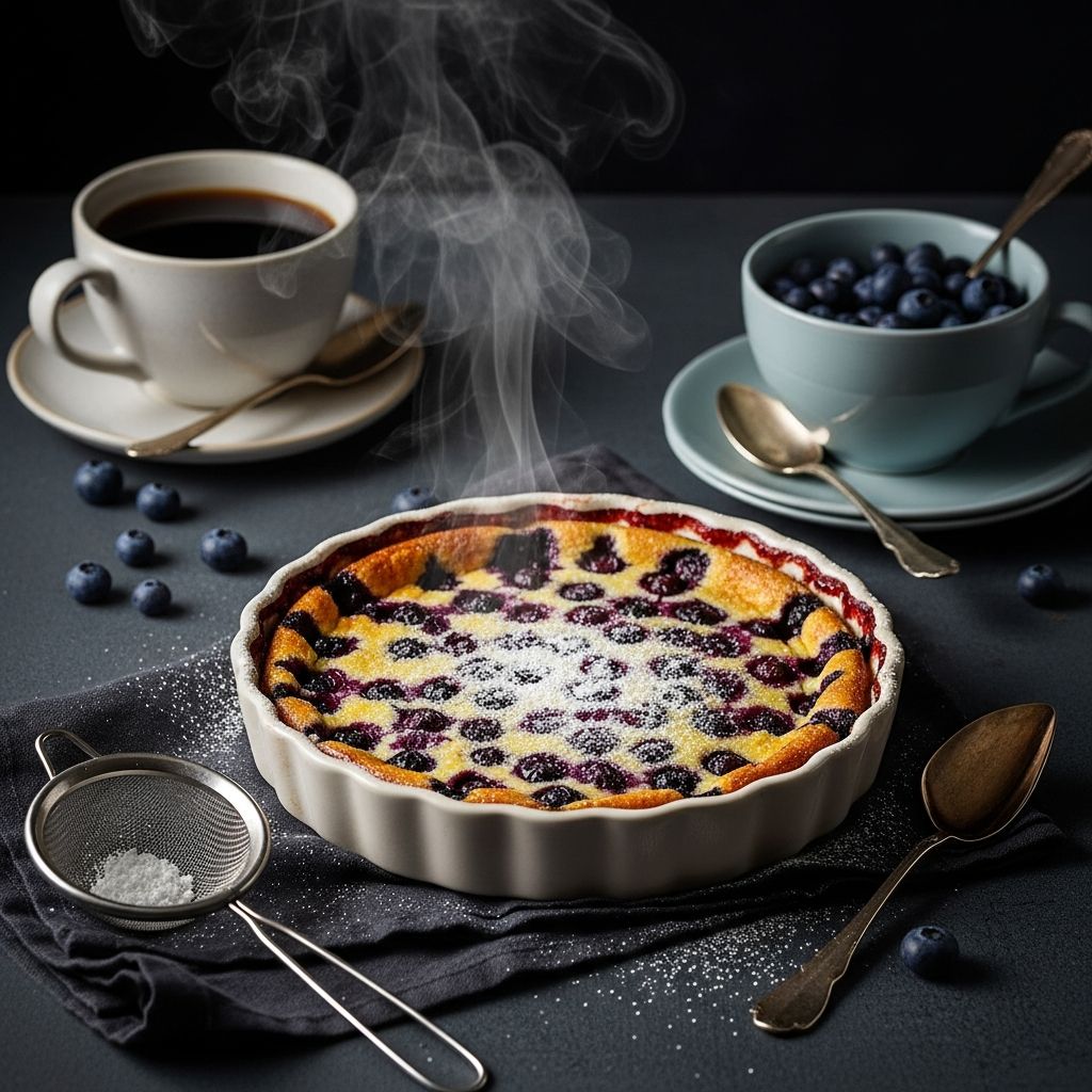 Master the art of blueberry clafoutis with this comprehensive guide to creating a custardy French delight bursting with fresh berries and simple elegance.