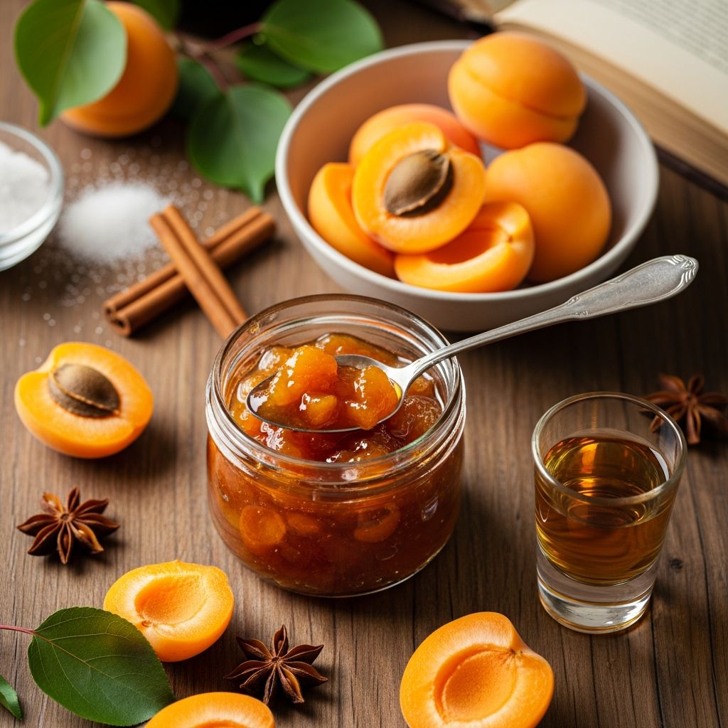 Elevate your preserves with brandy-infused apricot jam: a luxurious twist on classic canning that captures summer's essence in every jar.