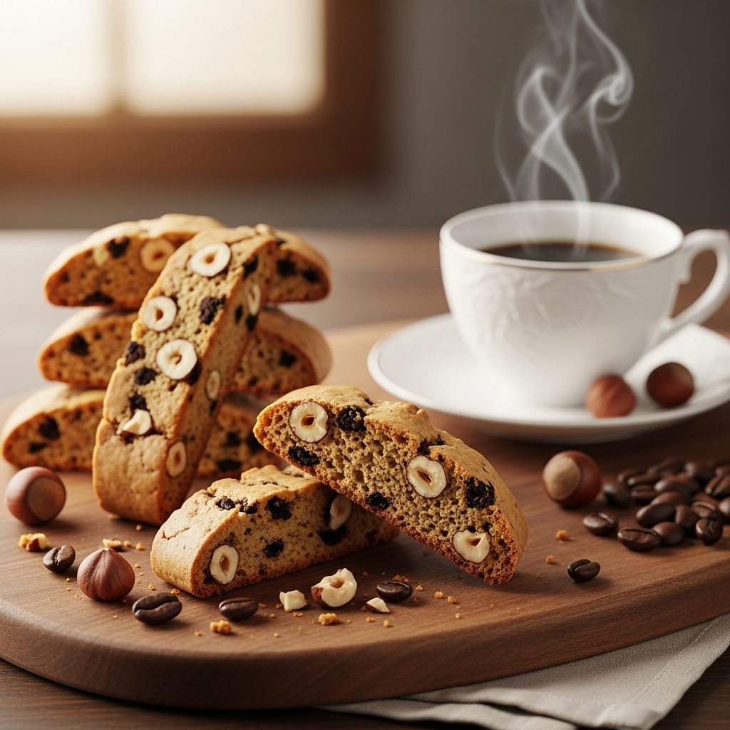 Discover the art of crafting irresistible coffee hazelnut biscotti with expert tips, variations, and perfect dunking companions for every occasion.