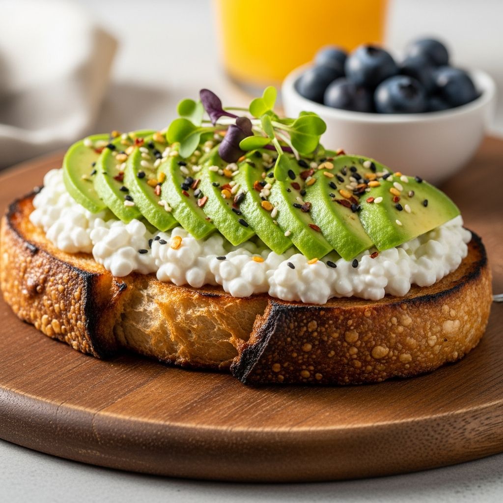 Cottage Cheese Toast: Easy High-Protein Breakfast Transform your mornings with protein-packed cottage cheese toast recipes