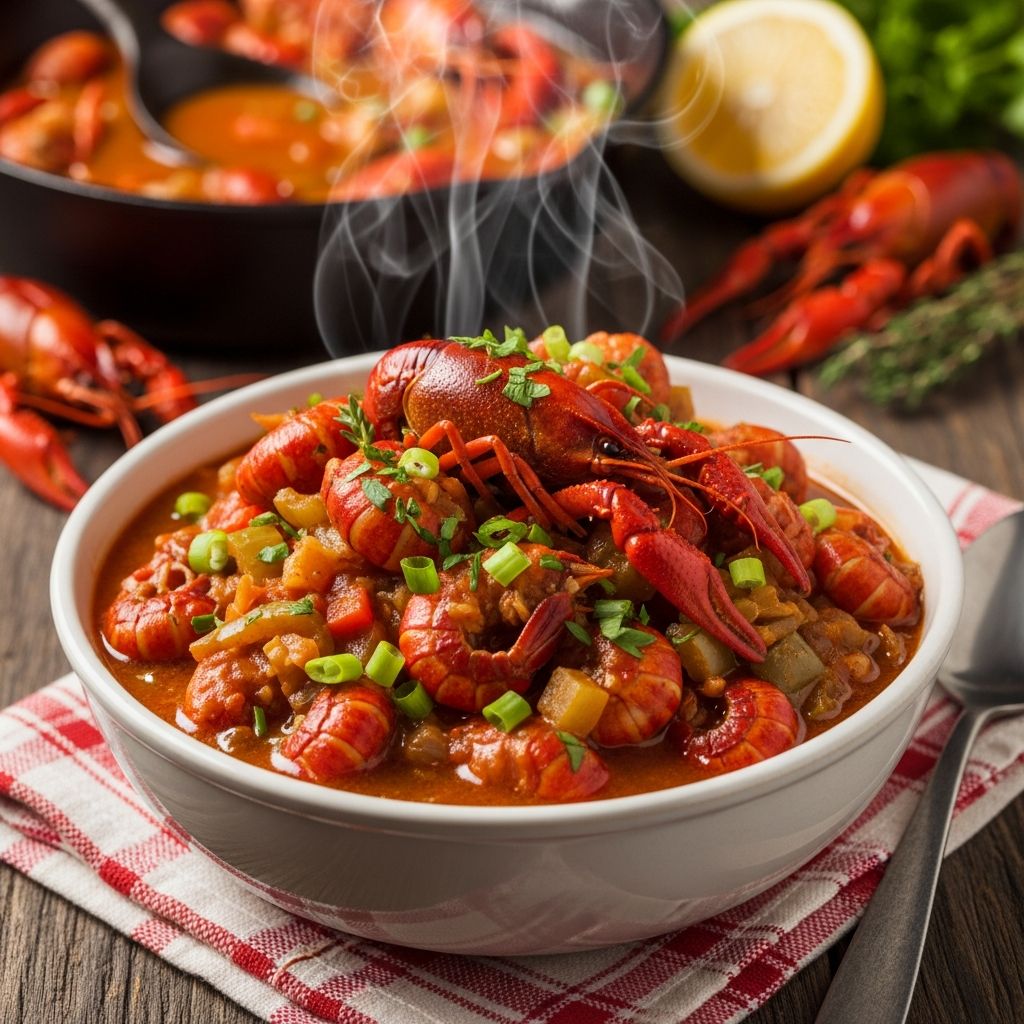 Master the art of crawfish étouffée with authentic techniques, from roux perfection to regional twists that capture Louisiana's vibrant flavors.