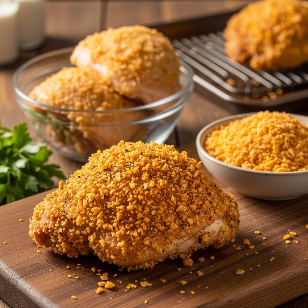 Discover the ultimate homemade shake 'n bake mix for juicy, crunchy chicken thighs that rivals store-bought versions—easy, flavorful, and family-approved!