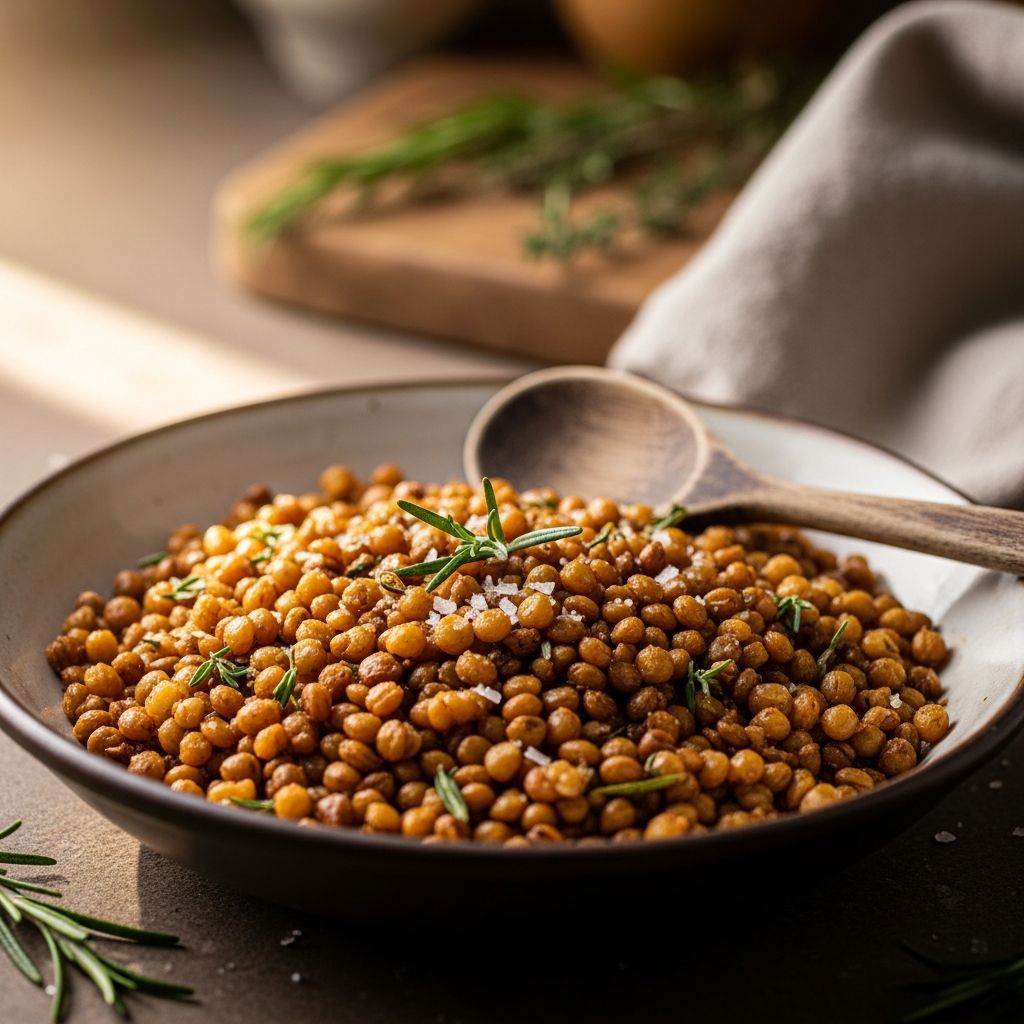 Transform simple lentils into a crunchy, protein-packed topping with easy techniques