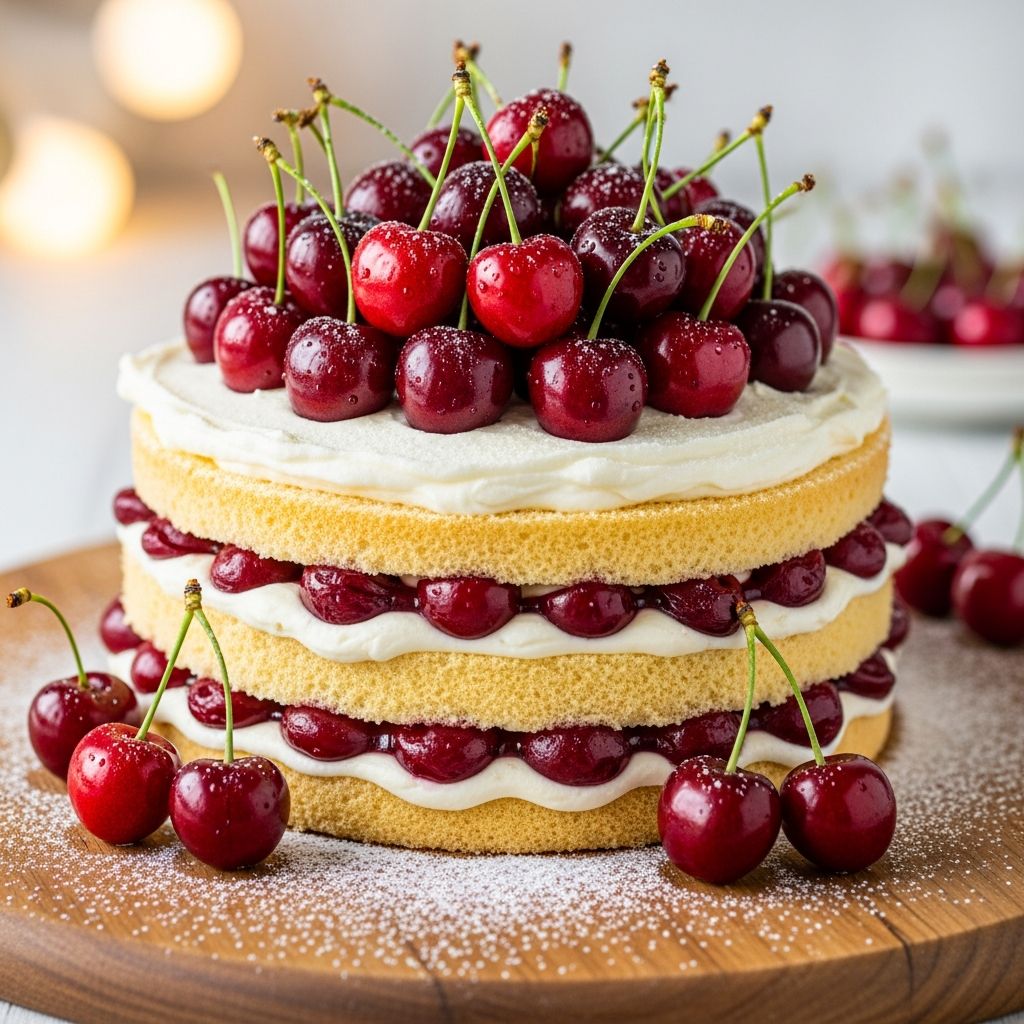 Fresh Cherry Cake: 7-Step Rustic Cake With Almond Flour Discover the joy of baking a moist, fruit-packed cherry cake that's perfect for summer gatherings and effortless indulgence.
