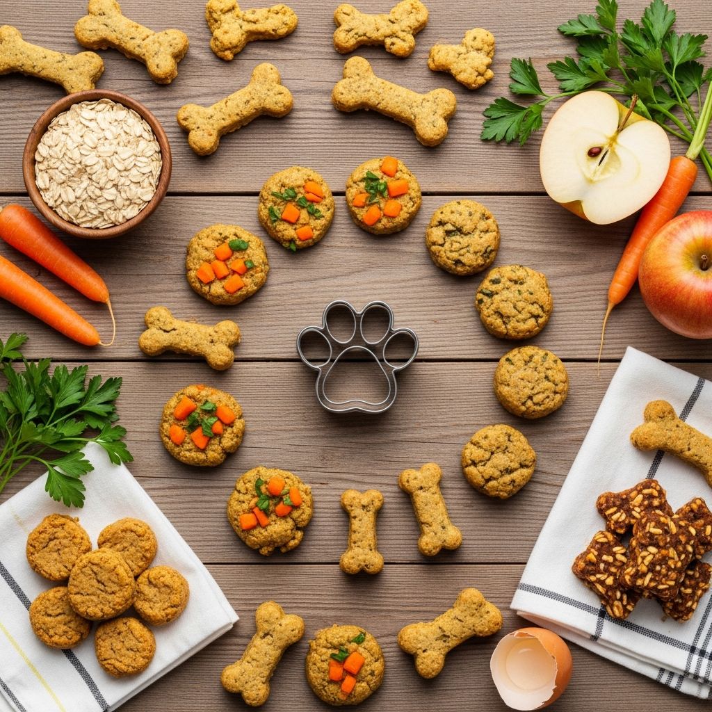 Discover simple, wholesome recipes to bake nutritious treats for your furry friend at home with everyday ingredients.