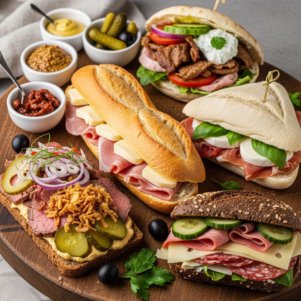 European Secrets for Superior Sandwiches Unlock the continental techniques that transform everyday sandwiches into gourmet delights with fresh ingredients and smart assembly.