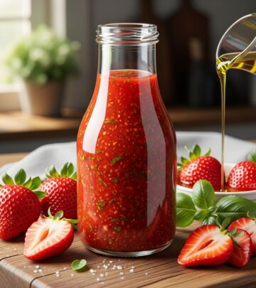 Discover a simple 4-ingredient strawberry vinaigrette that brings vibrant summer flavors to any salad in just minutes.