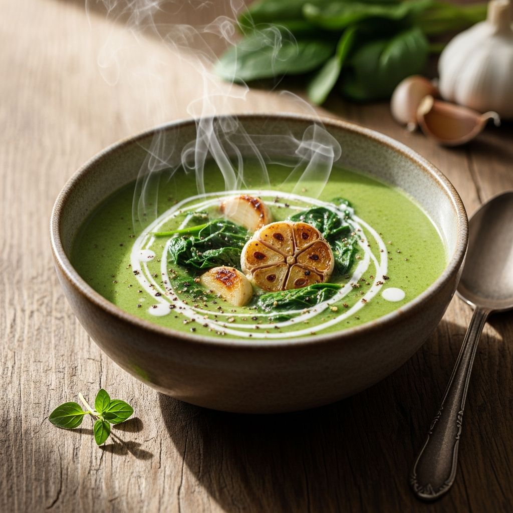 Discover simple, nutritious garlic spinach soup recipes that boost immunity and deliver bold flavors in under 30 minutes.