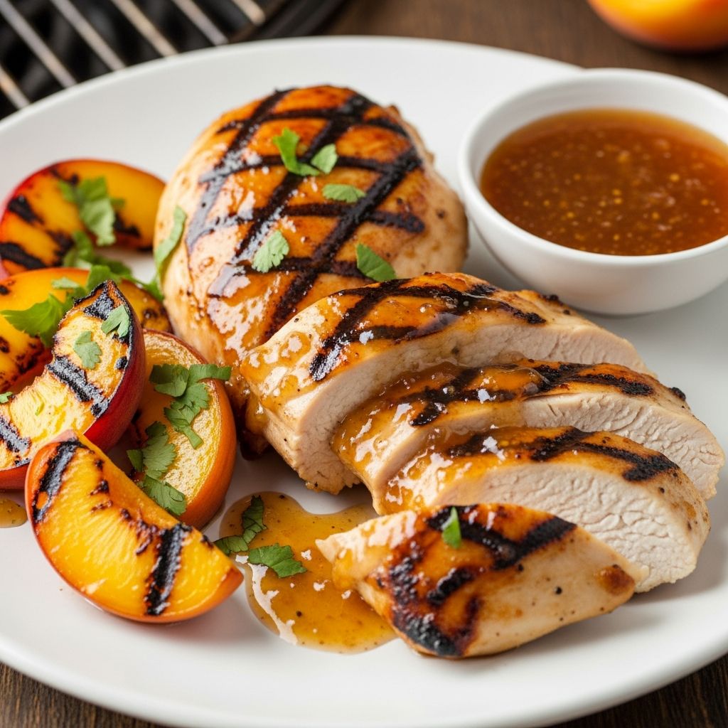 Master the art of grilling with this vibrant ginger peach chicken recipe that fuses zesty spices and juicy summer fruit for an unforgettable meal.
