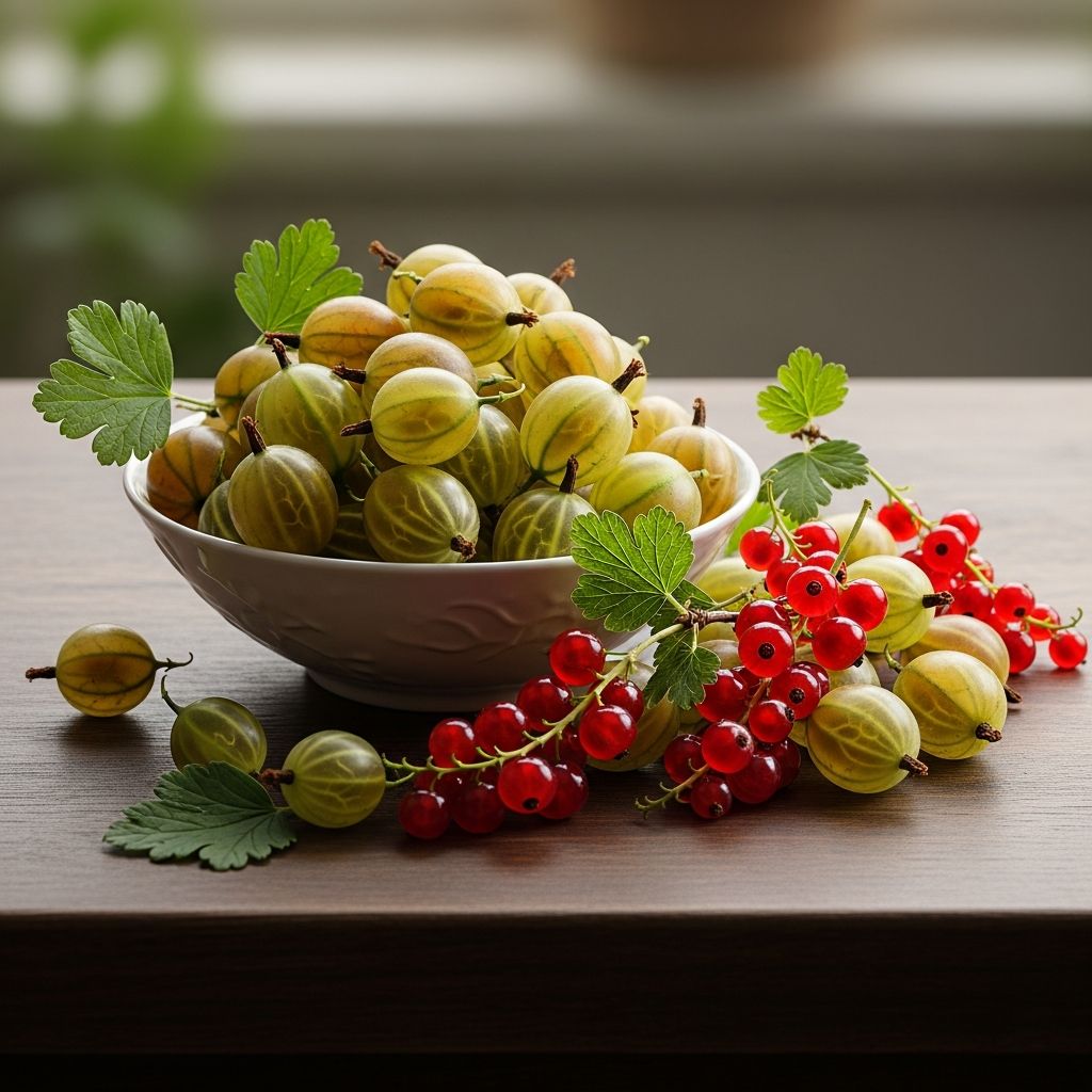 Gooseberries & Currants: Tart Delights Unlock the vibrant flavors of gooseberries and currants with recipes spanning savory braises, sweet pastries, and creamy desserts for summer inspiration.