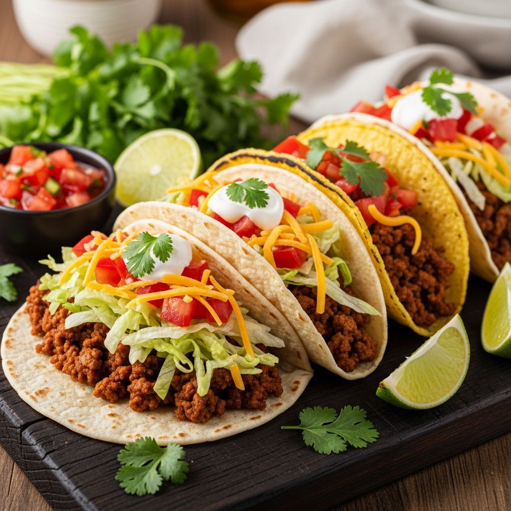 Discover simple, flavorful ground beef taco recipes perfect for busy families and weeknight meals.