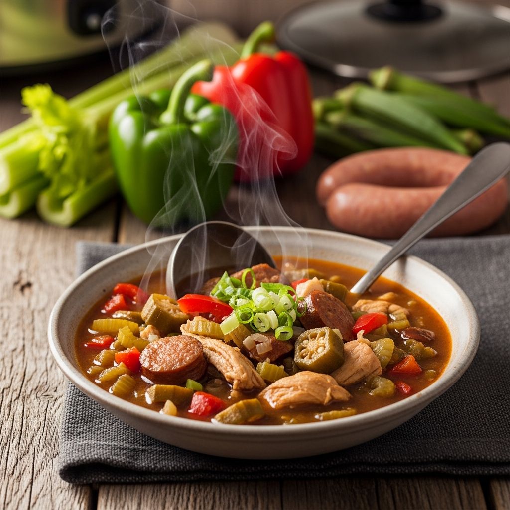 Healthy Slow Cooker Gumbo: 3 Easy Low-Fat Recipes Discover a lighter take on classic gumbo using your slow cooker for effortless, flavorful meals packed with veggies and lean proteins.