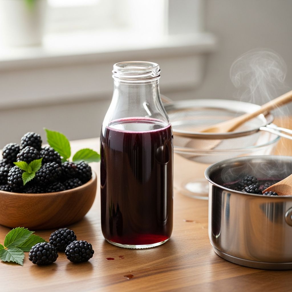 Discover simple ways to craft luscious blackberry syrup at home for pancakes, desserts, and cocktails with fresh or frozen berries.