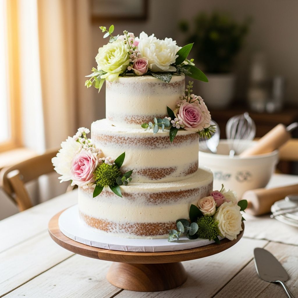 Master the art of baking and decorating a stunning wedding cake from scratch