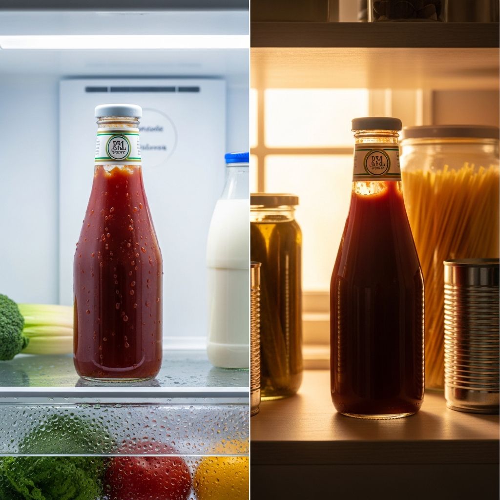 Uncover the truth about storing ketchup: does it really need the fridge, or is room temperature safe? Explore science, tips, and best practices.