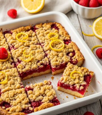 Master the perfect balance of zesty citrus and tart fruit in one irresistible layered bar.