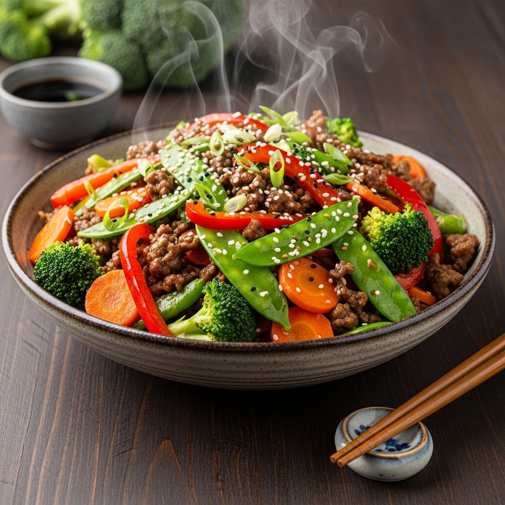 Transform your weeknight dinners with this versatile, one-pan ground beef stir fry