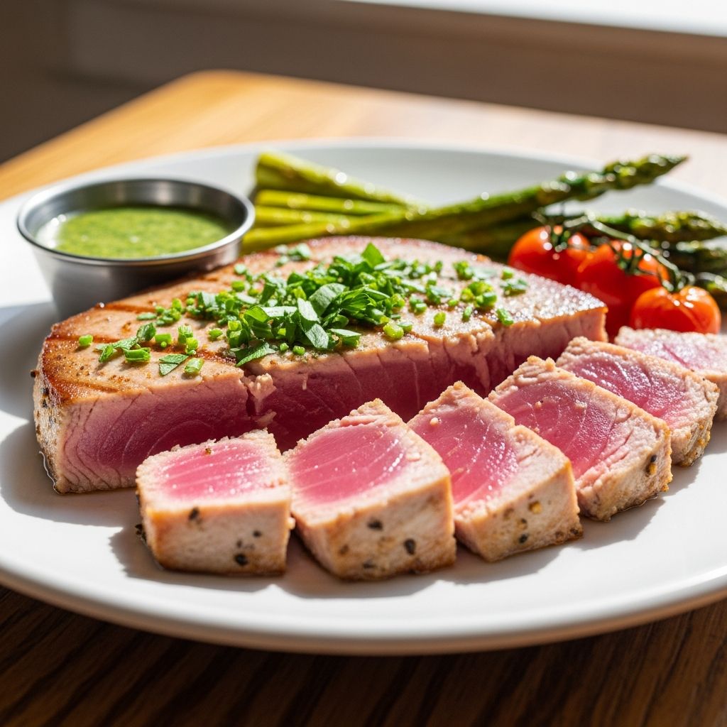 Master the art of pan-searing tuna steaks for a restaurant-quality meal at home with simple techniques and bold flavors.