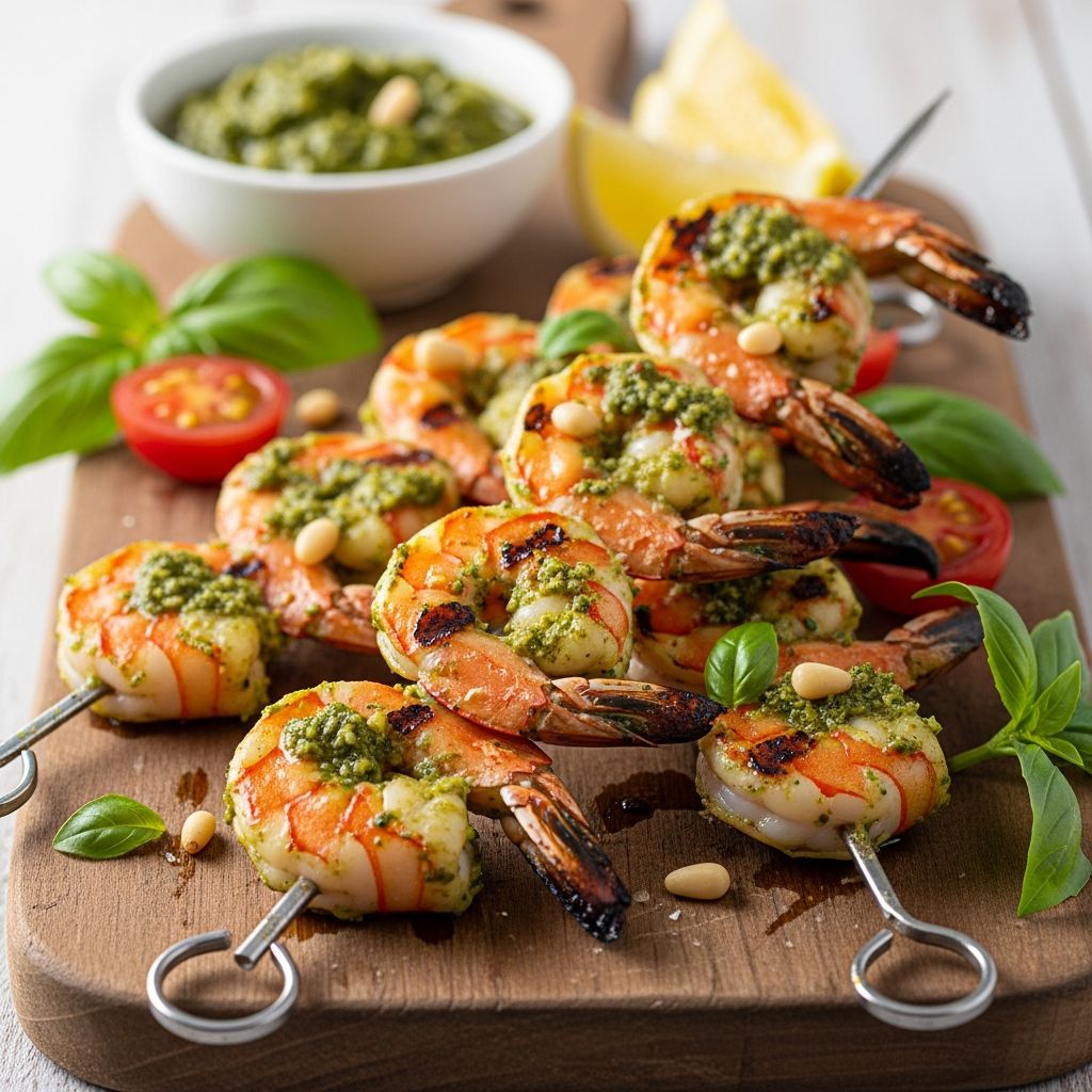 Master the art of grilling succulent shrimp coated in vibrant pesto for a quick, flavorful summer dish that impresses every time.