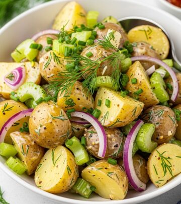 Master the art of pressure-cooked potato salad with eggs in under 30 minutes for perfect picnics and barbecues.