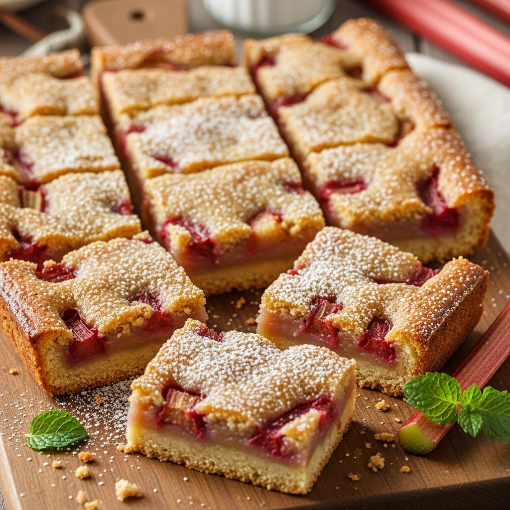 Discover the irresistible blend of tangy rhubarb, nutty brown butter, and citrus in these layered bars that capture spring's essence perfectly.