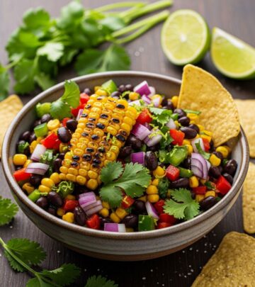 Discover the smoky delight of roasted corn and black bean salsa, a versatile dish bursting with fresh flavors for any occasion.