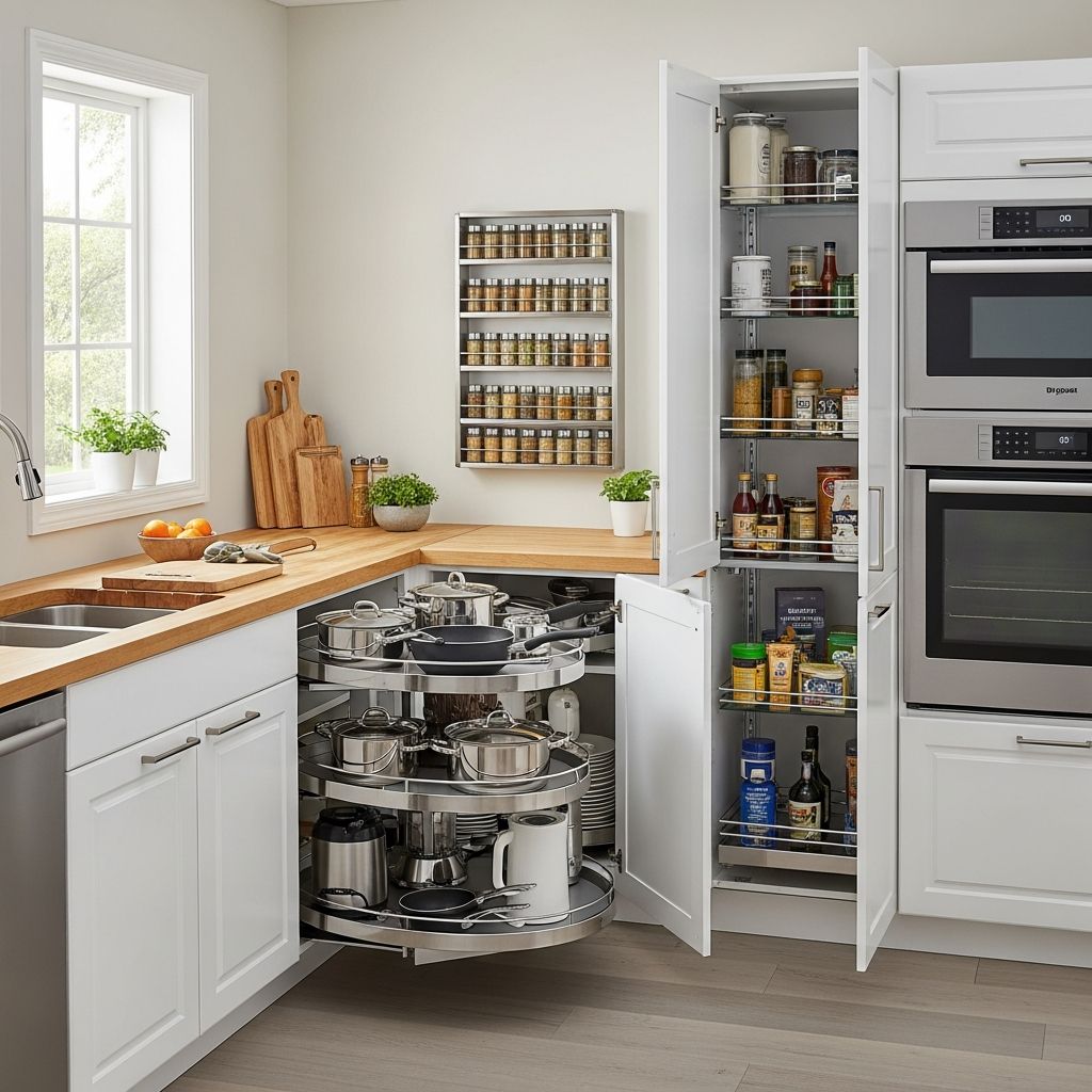Rotating Storage Solutions for Modern Kitchens Discover how rotating shelving systems revolutionize kitchen storage accessibility and efficiency.