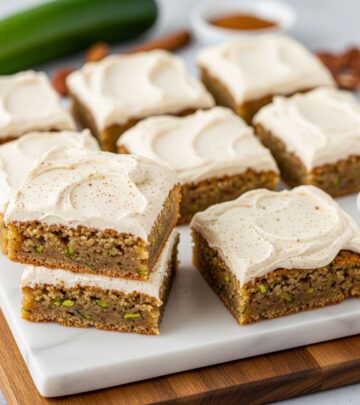 Transform garden-fresh zucchini into irresistible spiced bars topped with decadent frosting for a moist treat everyone loves.