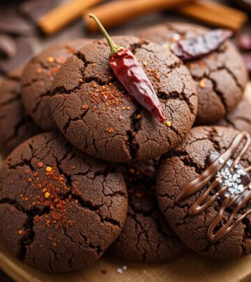 Discover the bold fusion of Mexican mole flavors in these irresistible ancho chile-infused cookies packed with nuts, chocolate, and sesame.