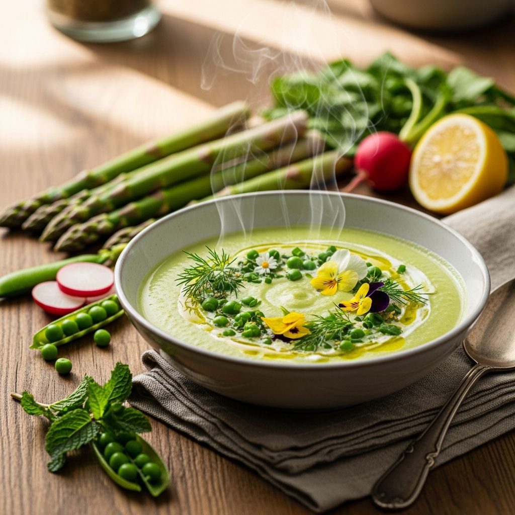 Discover how to craft vibrant, light soups that celebrate spring's finest ingredients and culinary traditions.