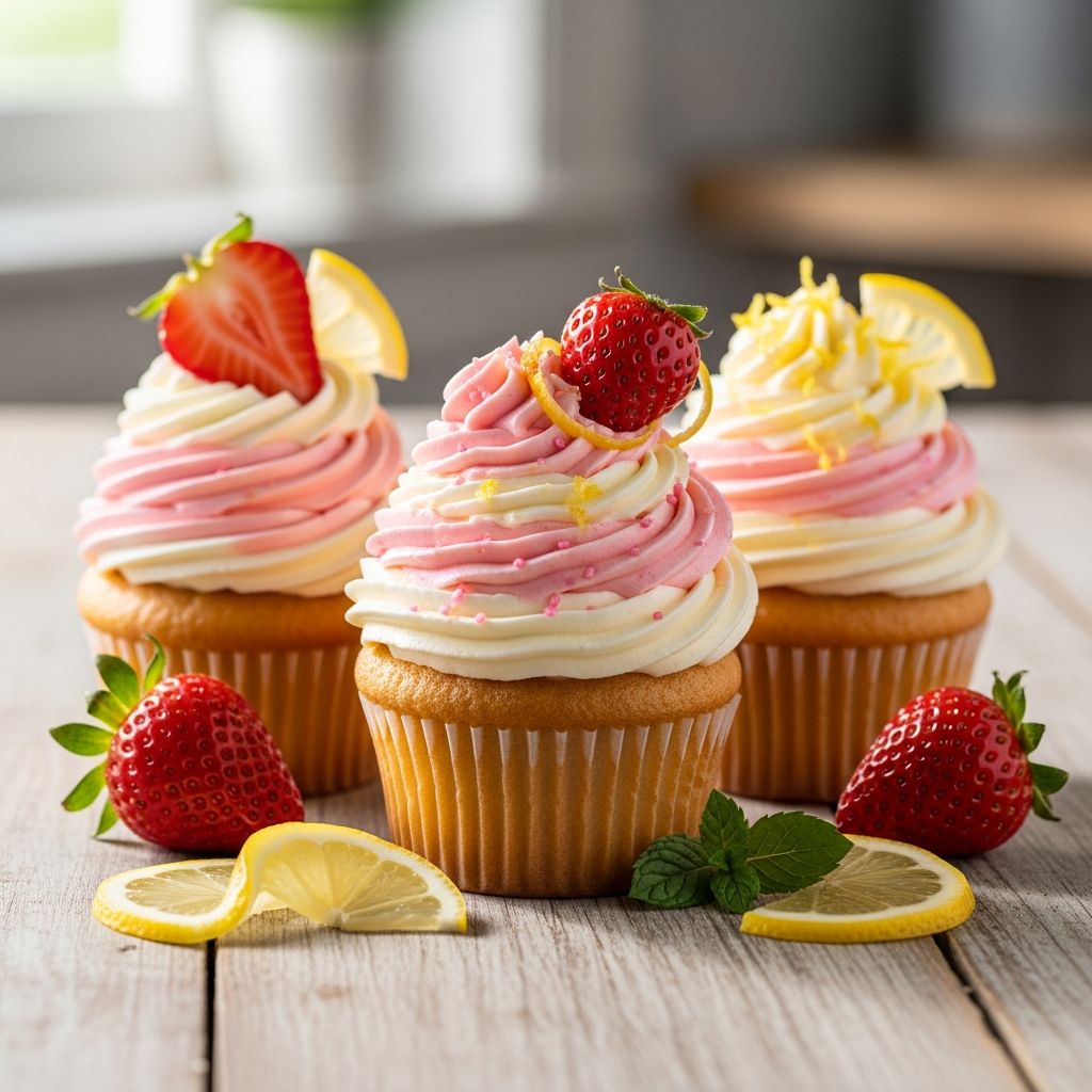 Strawberry Lemonade Cupcakes: A Fresh Summer Dessert Create vibrant, tangy-sweet cupcakes perfect for warm weather gatherings