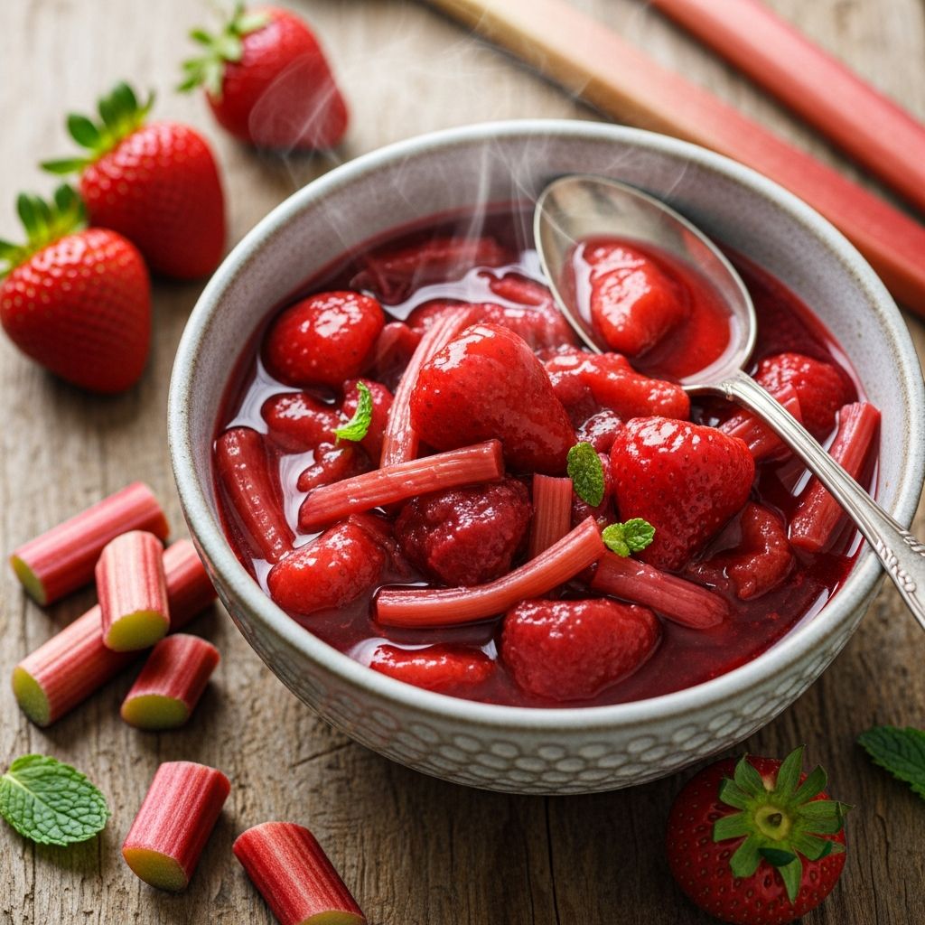 Strawberry Rhubarb Compote: 6-Ingredient Recipe In 30 Minutes Discover the perfect balance of tart rhubarb and sweet strawberries in this versatile compote recipe, ideal for enhancing desserts and breakfasts alike.