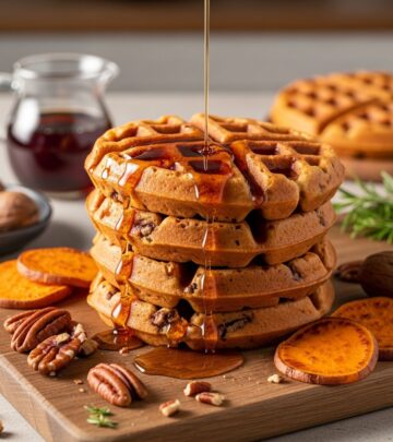 Discover the ultimate guide to crafting fluffy, nutty sweet potato pecan waffles that blend autumn flavors with breakfast perfection for any occasion.
