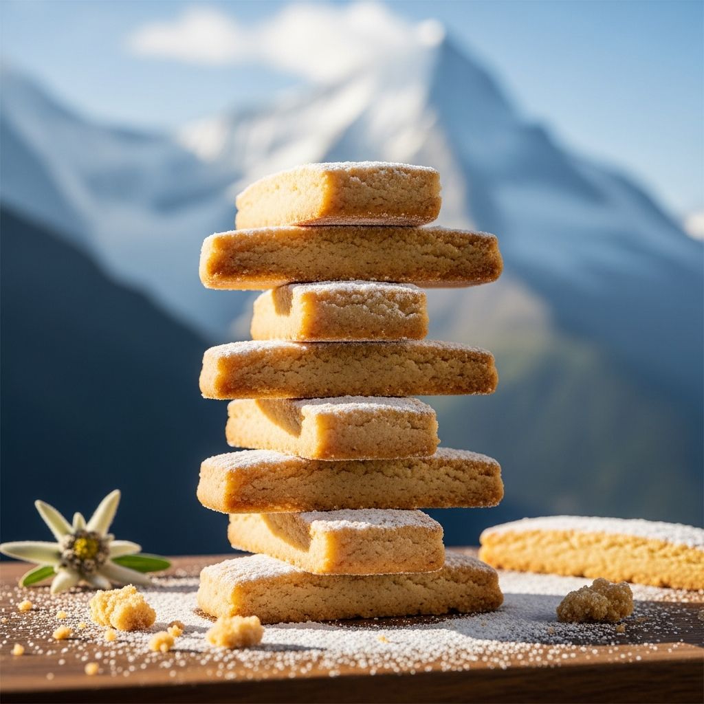 Discover the irresistible blend of buttery shortbread and iconic Swiss chocolate in this festive cookie recipe perfect for holidays.