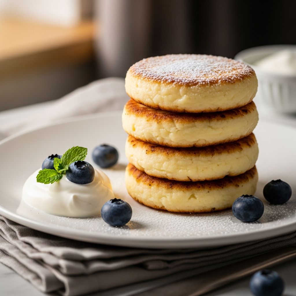 Syrniki: Eastern European Cheese Pancakes Master the art of making fluffy farmer's cheese pancakes