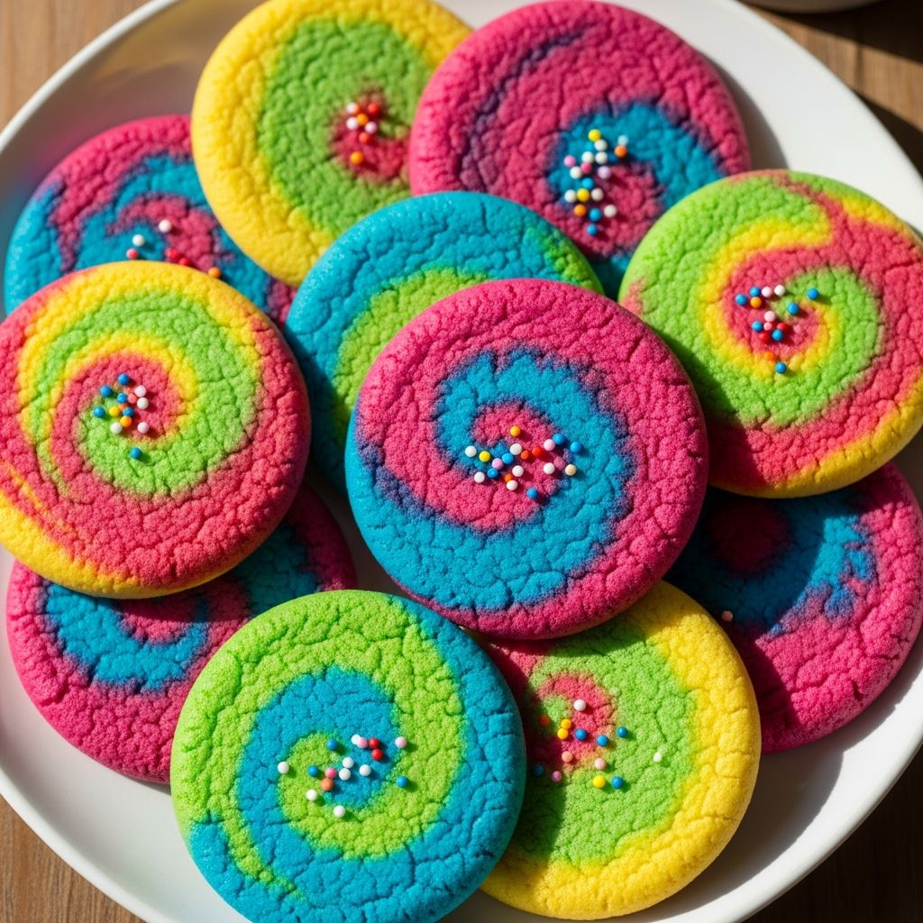 Create vibrant marbled butter cookies with this step-by-step guide