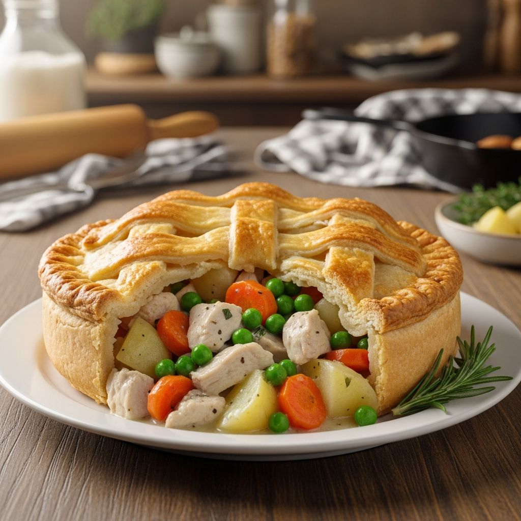 Master the art of homemade chicken pot pie with our detailed guide, perfect flaky crusts, creamy fillings, and pro tips for every home cook.