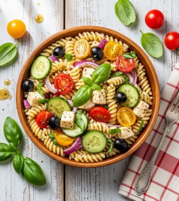Discover the perfect crowd-pleasing pasta salad with fresh veggies, zesty dressing, and endless customization for any occasion.