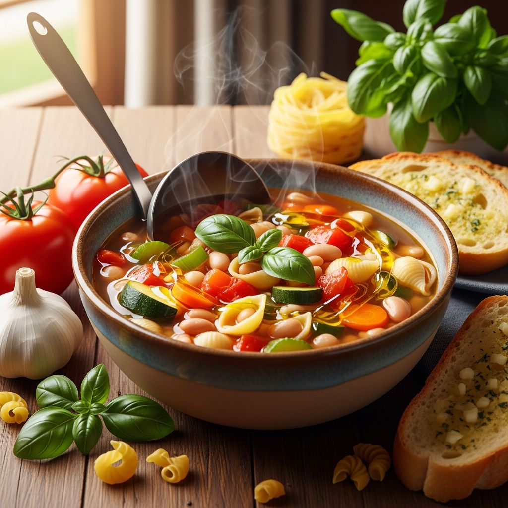 Discover the art of crafting a nourishing, vegetable-packed minestrone soup that's perfect for any season and dietary need.