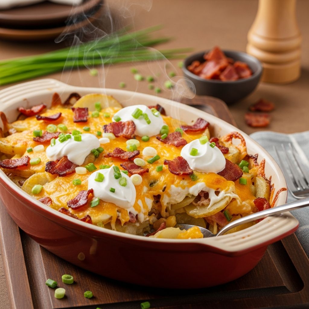 Transform everyday potatoes into a creamy, bacon-loaded masterpiece that's perfect for family dinners and holiday feasts alike.