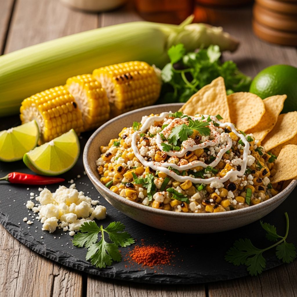 Discover the irresistible flavors of elotes in dip form: creamy, spicy, cheesy perfection for parties and game days.