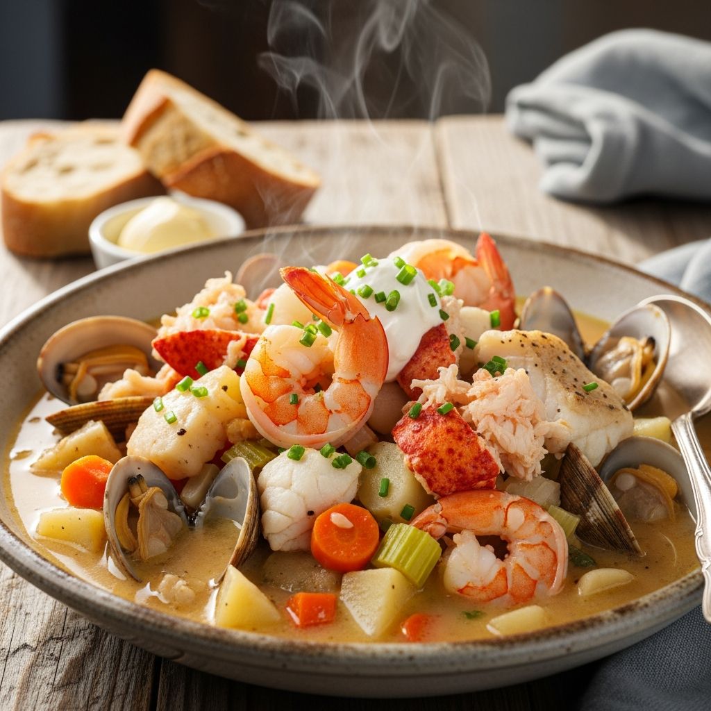 Master the art of creamy seafood chowder with expert tips, variations, and a foolproof recipe for home cooks.