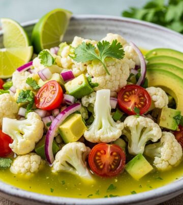 Discover a fresh, plant-based twist on classic ceviche using cauliflower for a zesty, healthy appetizer perfect for any gathering.