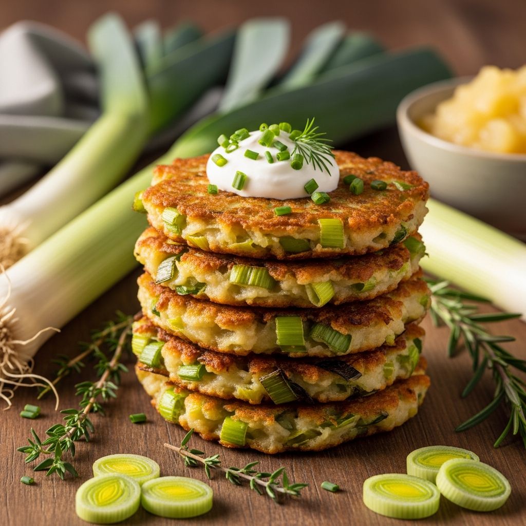 Vegan Leek Latkes Mastery Discover crispy, plant-based leek latkes that capture Hanukkah tradition with innovative vegan twists for unforgettable flavor.