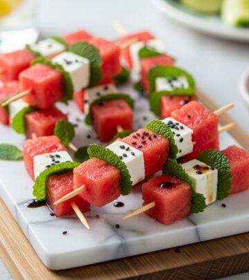 Refreshing summer bites blending sweet watermelon, salty feta, and fresh herbs for effortless entertaining.