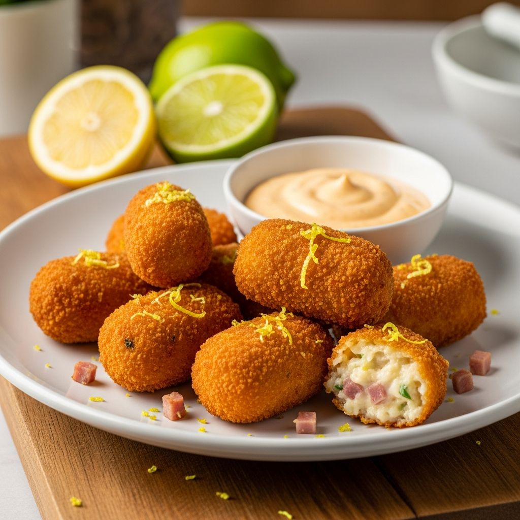 Discover the art of crafting crispy, flavorful ham croquettes with bold zesty twists for unforgettable appetizers and meals.